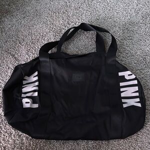 PINK Victoria's Secret Black Travel Bag
